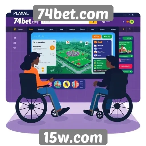 Acessibilidade e navegação no 74bet.com em questão
