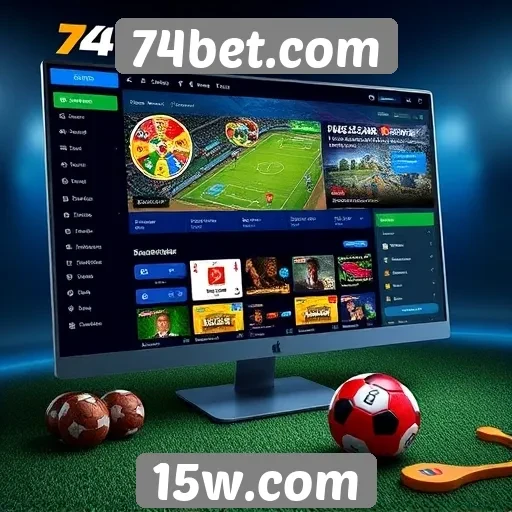 Explorando a interface do usuário do 74bet.com